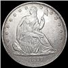Image 1 : 1877 Seated Liberty Half Dollar CLOSELY UNCIRCULAT