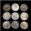 Image 1 : [9] Varied US SILV Nickels (1867, 1872, 1883, 1913