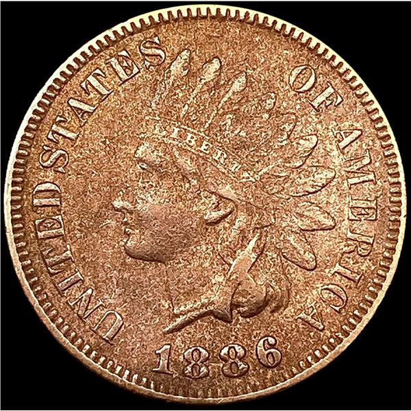 1886 Indian Head Cent CHOICE AU