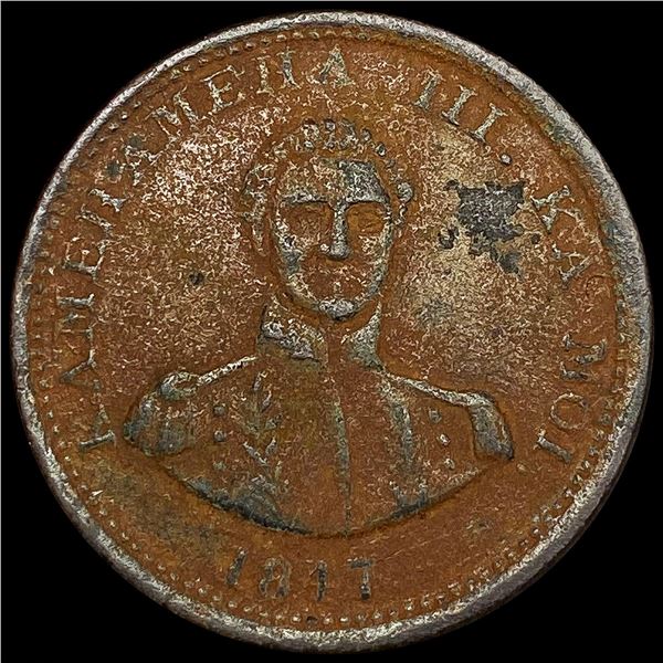 1817 Hawaii Large Cent NICELY CIRCULATED
