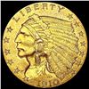 Image 1 : 1910 $2.50 Gold Quarter Eagle CLOSELY UNCIRCULATED