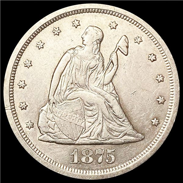 1875-S Twenty Cent Piece ABOUT UNCIRCULATED