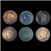 Image 1 : [6] Large Cents NICELY CIRCULATED