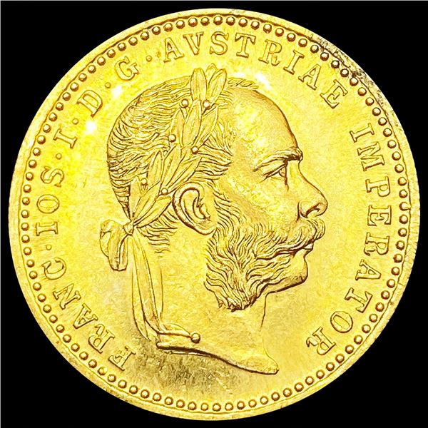 1915 Austria .1107oz Gold 1 Ducat GEM BU