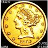 1840-O $5 Gold Half Eagle CHOICE AU