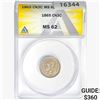 Image 1 : 1865 Nickel Three Cent ANACS MS62
