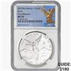 Image 1 : 2023Mo Mexico 1 Onca 1oz. Silver NGC MS70