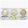 Image 2 : 1923&1925 [3] Silver Peace Dollar PCGS MS63
