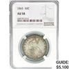 Image 1 : 1865 Seated Liberty Half Dollar NGC AU58