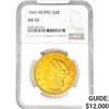 1866 $20 Gold Double Eagle NGC AU55