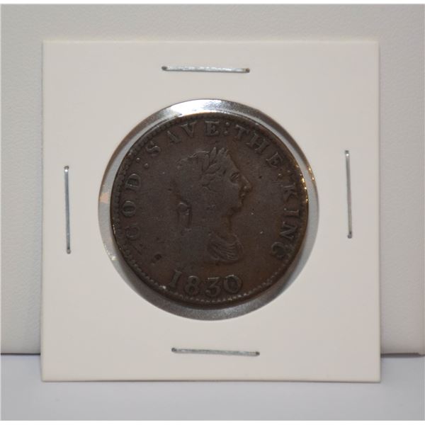 1830 GOD SAVE THE KING PUBLICK ACCOMODATION TOKEN