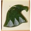 Image 1 : GENUINE CANADA JADE EAGLE CARVING BROOCH