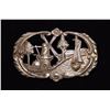 Image 1 : VINTAGE SILVER DUTCH SCENE BROOCH