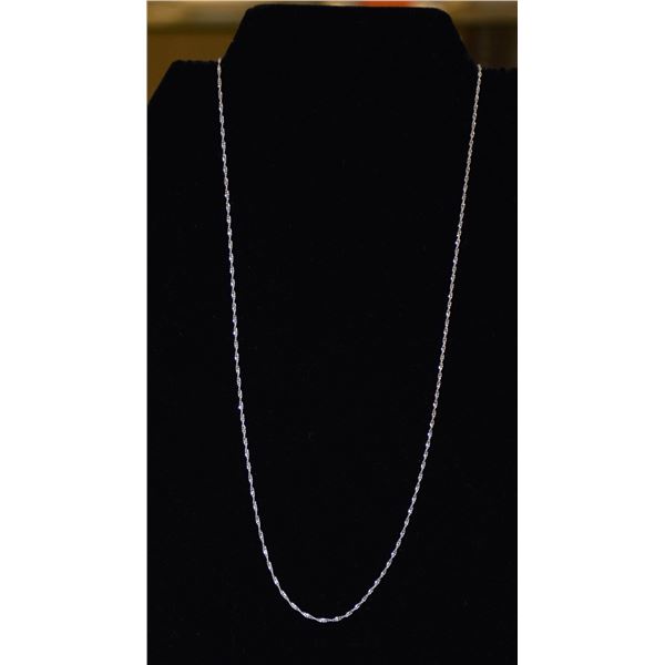 .925 STERLNG SILVER STAMPED NECKLACE, 20 INCHES