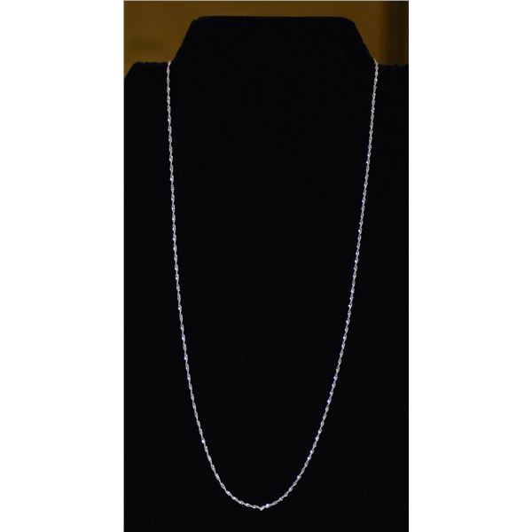 .925 STERLNG SILVER STAMPED NECKLACE, 20 INCHES