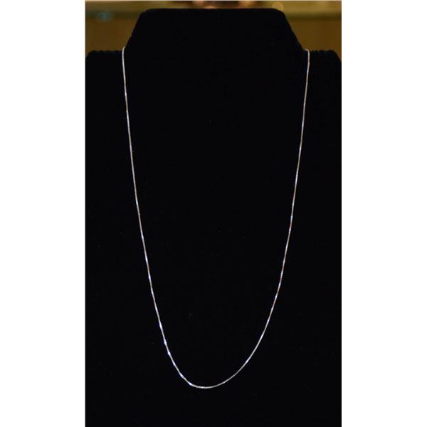 .925 STERLNG SILVER STAMPED NECKLACE, 18 INCHES