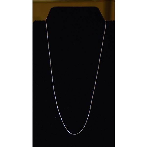 .925 STERLNG SILVER STAMPED NECKLACE, 18 INCHES