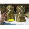 Image 1 : PAIR OF MUSICAL BRASS BOOKENDS