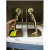 Image 2 : PAIR OF MUSICAL BRASS BOOKENDS