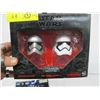 Image 2 : 2 STAR WARS NEW IN BOX DECORATIVE HELMETS & A CRIMSON ACTION FIGURINE