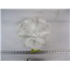 Image 2 : FENTON MILKGLASS 3 HORN DIAMOND LACE EPERGNE VASE