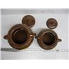 Image 2 : 2 LIDDED BEAN POTS