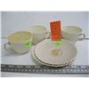 Image 1 : 3 BELLEEK LIMPET TEAWARE TEACUPS & SAUCERS, 3RD MARK