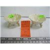 Image 1 : 2 BELLEEK LIMPET TEAWARE SHELL SALT DISHES, 2ND MARK