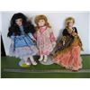 Image 1 : 3 PORCELAIN DOLLS