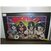 Image 1 : FRAMED KISS UNMASKED POSTER