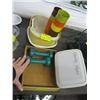 Image 1 : TUPPERWARE & 2 SM. HANDWEIGHTS