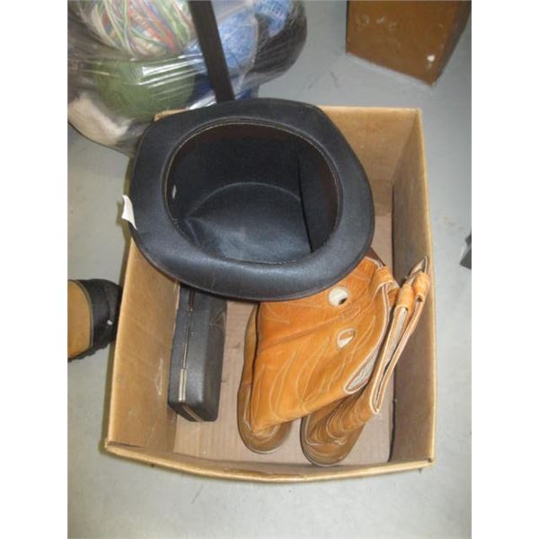 MISC: TOP HAT, COWBOY BOOTS, RAZOR