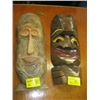 Image 1 : 2 CARVED MASKS