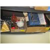 Image 1 : 2 BOXES OF MISC: FIGURINES, OFFICE SUPPLIES, ETC.