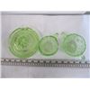 Image 2 : 3 PIECES OF DEPRESSION GLASS