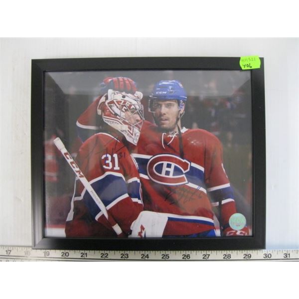 DOUBLE SIGNED PHOTOGRAPH OF CAREY PRICE & SHEA WEBER .