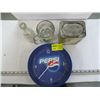 Image 2 : PEPSI CLOCK & BOTTLE, A&W MUG & A JIFFY TIN