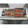 Image 1 : 2 ICE COLD COCA COLA TIN SIGNS