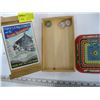 Image 2 : TIN HORSERACE SPINNER GAME & A WOODEN BOX