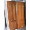 Image 1 : 2 - 24' X 80' WOOD FINISH DOORS