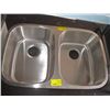 Image 1 : 'NEW' DOUBLE STAINLESS STEEL SINK