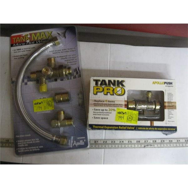 TANK MAX HOT WATER TANK ADAPTER & A TANK PRO HOT WATER TANK ADAPTER