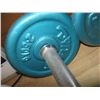 Image 2 : PAIR OF DUMBBELLS & A CONTAINER OF EPSOM SALTS