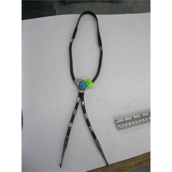 SILVER STERLING NAVAJO BOLO TIE