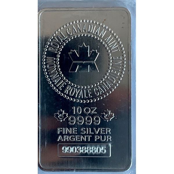 10 OZ .999 FINE SILVER BAR (TAX EXEMPT)