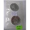 Image 2 : 2001 2 - 1 OZ .999 FINE SILVER 'MAPLE LEAF' COINS (TAX EXEMPT)