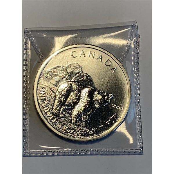 2011 $5 .999 FINE SILVER 'BEAR' COIN (TAX EXEMPT)