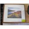 Image 1 : FRAMED PRINT OF KALAMALKA LAKE BY LOCAL ARTIST, MARY KEITH