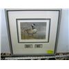 Image 1 : FRAMED & NUMBERED ROBERT BATEMAN PRINT W/STAMPS