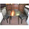 Image 2 : DROP LEAF DINETTE TABLE & 2 CHAIRS